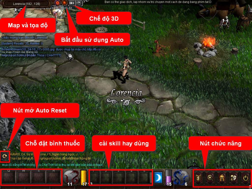 Chức năng chính của Game MU Hoàn Vũ